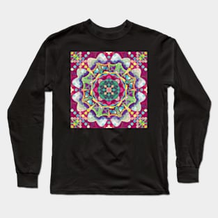 Exploding Dotflower Long Sleeve T-Shirt